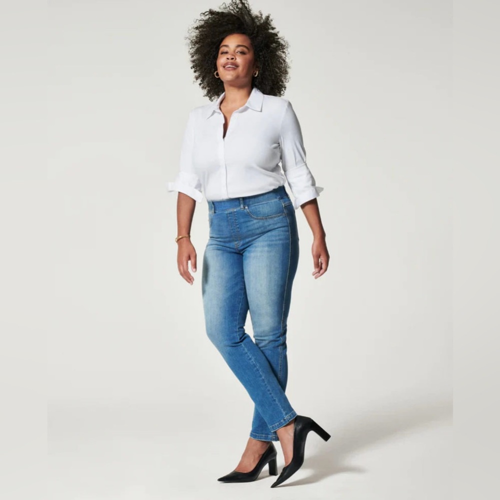 Spanx Straight Leg Jeans  1X Tall Straight leg EUC - No Flaws of any Kind